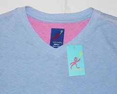 $55 New MICHAEL’S V-Neck SS Shirt Men’s SMALL S Light Blue Cotton Poly Blend NWD