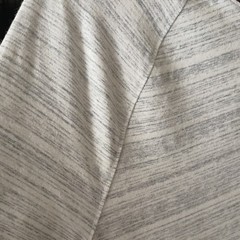 American Eagle Active Flex Men’s Ringer Striped USA Patch Tee M Gray Maroon