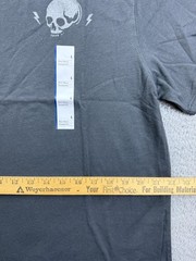 Goodfellow & Co Shirt Mens Large Gray Skull Graphic Standard Fit T-Shirt