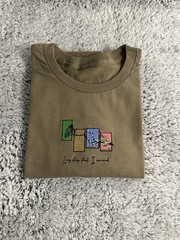 Nature Seasons Embroidered T-shirt Size L Brown Savana New with Tags Cotton Tee