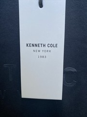 Kenneth Cole T-Shirt Deep Water Blue Large Short Sleeve Crew Neck Logo $49