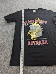 Outrank T-Shirt Men’s M Black Graphic Print By Any Means NWT