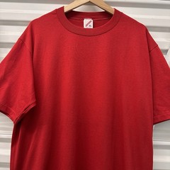Vintage Jerzees Blank Red T Shirt 80s 90s Nos 50/50 Blend Solid USA Made Gym