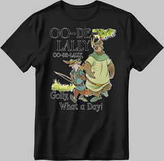 Disney Robin Hood Little John Oo De White-Black Men’s / Women’s T-Shirt KA102