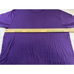 Royal Avalon Mens XL Purple Bamboo Blend Short Sleeve Crew Neck T-Shirt