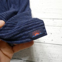 Faherty Shirt Mens 2XL Blue Striped Chambray Tee Cotton Modal Short Sleeve