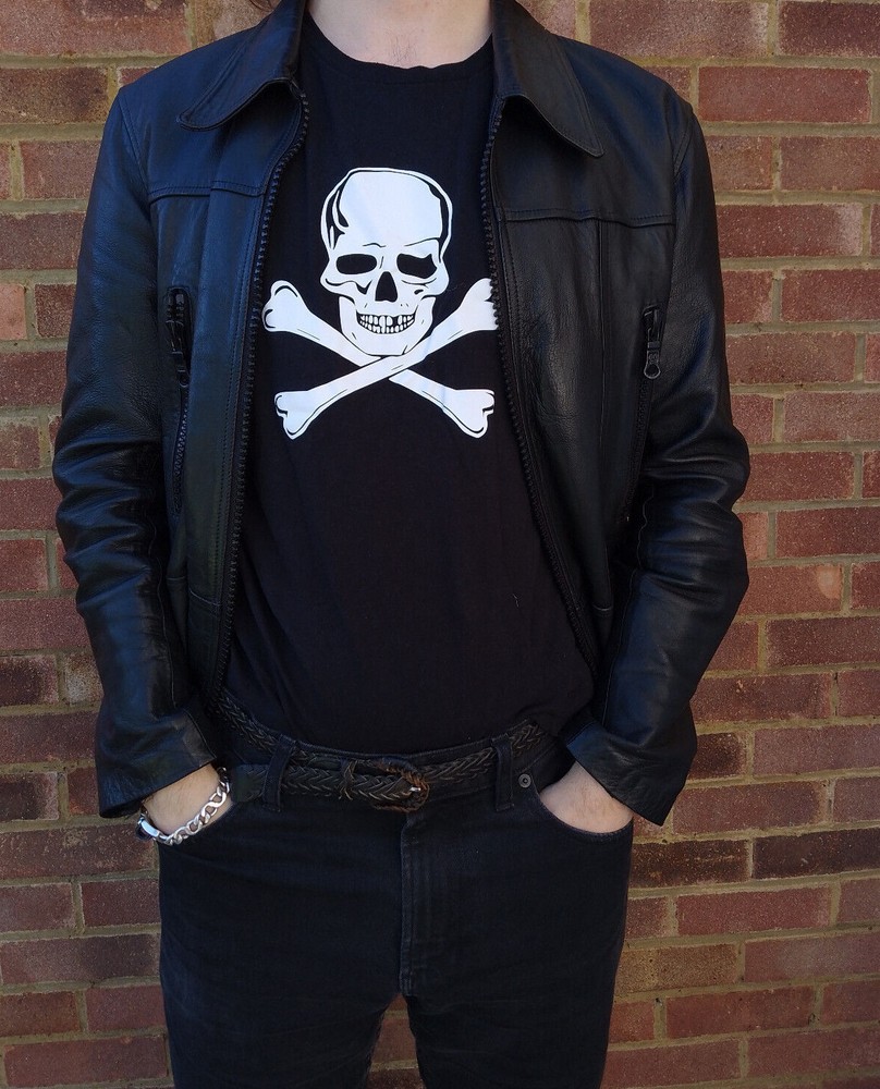 Skull And Crossbones T-Shirt – Punk Rock, 70s, Various Colours