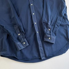 Ralph Lauren BLAKE Navy Oxford Shirt Relaxed Fit Used For 14Y+ Japan