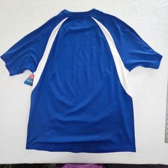 Champion Double Dry Mens Blue White Athletic Shirt NWT Wicking Odor Resist L
