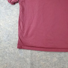 Asos Shirt Men Large Red Burgundy Crew Neck Short Sleeve Stretch Pullover Casual