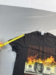 Delta Soft Rich & Rare T Shirt Black Mens Size Medium Graphic Print Money