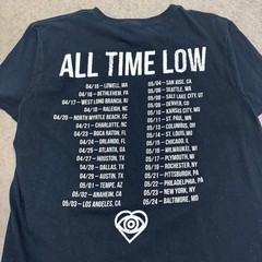 2014 All Time Low T-shirt Pop Punk Black Band tee Mens Large