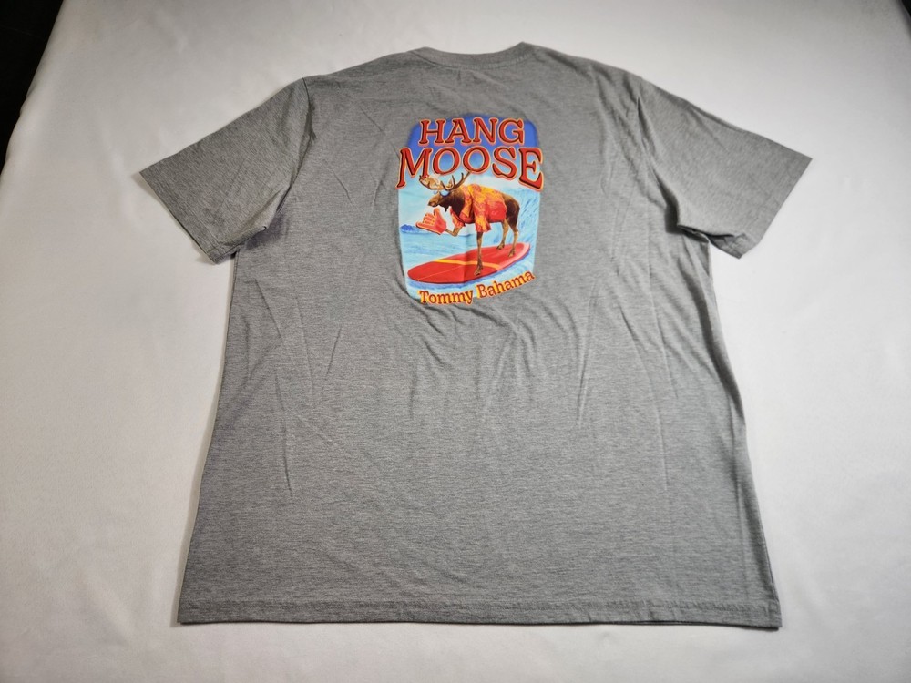Tommy Bahama Short Sleeve T-Shirt Men’s Large Gray Short Sleeve Causal Adult Top