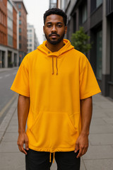 Engineered Garments Hoodie Mens XL Short Sleeve Drawstring Pullover USA Made