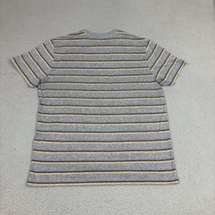 Marine Layer T Shirt Mens M / L Gray Black Striped Cotton Blend Casual Tee