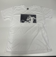 Burreaux Smoking Cigar Joe Burrow White Tee Size L