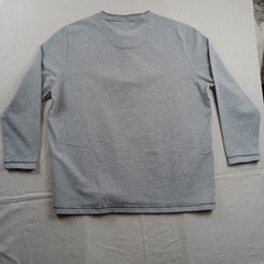 Carbon2Cobalt Mens XXLT Gray Long Sleeve Heavyweight Cotton Henley Shirt Tall