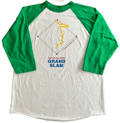 Vtg 1989 MLB All Star Game Anaheim CA Sun Var Grand Slam T-Shirt Raglan USA L