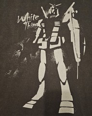 Cospa GUNDAM Federation White Guy T-shirt BLACK Size Large