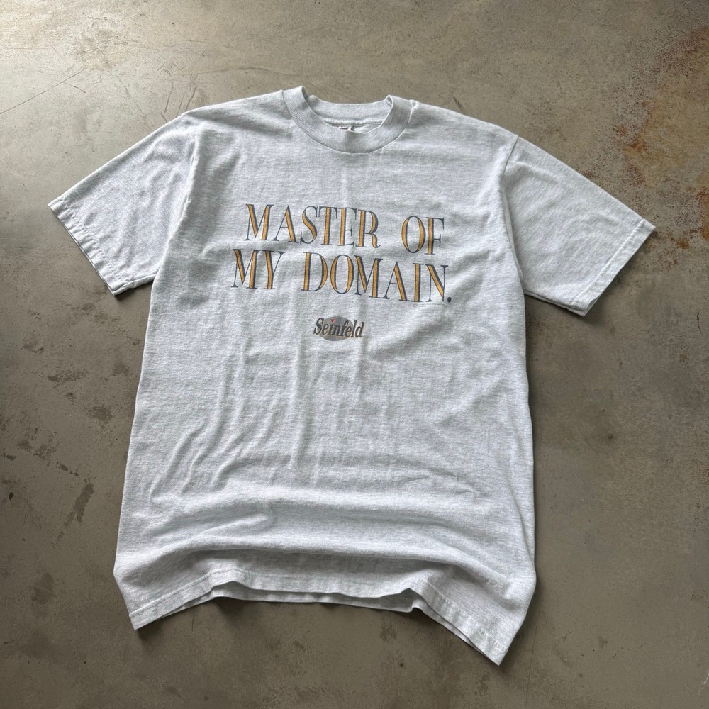 Vintage 90’s Seinfeld Master Of My Domain TV Show Promo Retro T-shirt Size M