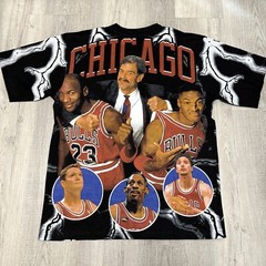 Chicago Bulls Jordan Dynasty Lightning All over Print Modern Print size XL