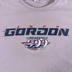 Delta Pro Weight Mens White Jeff Gordon 99th Indianapolis 500 T-Shirt Size Large