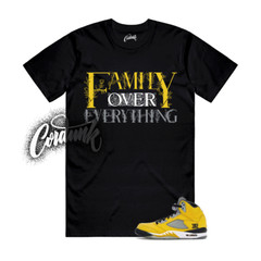 5 Tokyo Yellow Black White T Shirt Match FAM