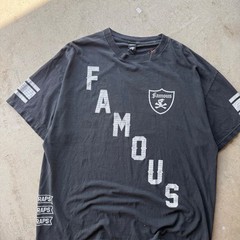 Y2K Mens Famous Stars and Straps Raiders Style Graphic T-Shirt 2XL