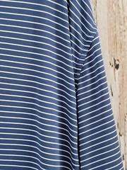Peter Millar XL Summer Comfort Navy Blue Striped Polo Golf Shirt Performance EUC