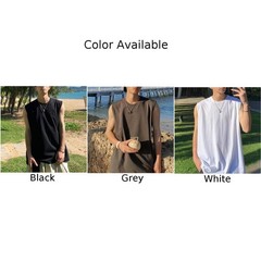 Men’s Vest Casual Daily Holiday O Neck Regular Slight Stretch Vacation