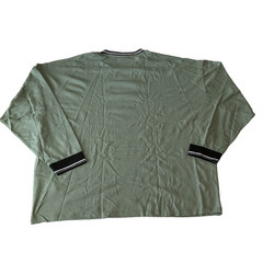 Asos Design Long Sleeve T Shirt Mens Size 2XL Green Stretch Crew Neck