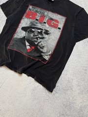 RARE Vintage The Notorious BIG T Shirt Biggie Smalls Rap Tee The Roxx Size XL 90