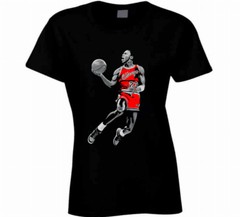 Michael Jordan Retro Bred Black White Poster Retro Fan Black T Shirt