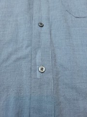 Vintage Calvin Klein Shirt Men Long Sleeve Business Casual Button Up Gray 32-33