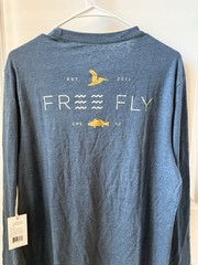 NEW! Free Fly Low Tide Long Sleeve Tee Shirt Men’s Size Large Fishing T Shirt