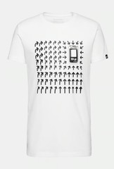 Mammut Massone T Shirt Barry Vox Medium 100% Organic Cotton White