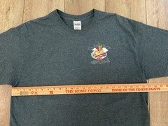 B-17 FLYING FORTRESS Black T-Shirt Front & Back Graphic Print Size XL