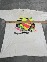 Vintage 90s California Nature Short Sleeve T Shirt Men’s Size Medium White
