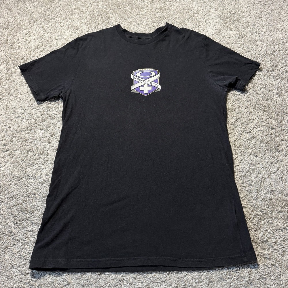 Oakley Infinite Hero Regular Fit Mens L Black Graphic T-Shirt Software Y2k Vtg