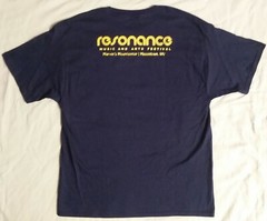 Resonance Music Arts Festival T-Shirt NEW Navy Blue Large Marvin’s Mountaintop
