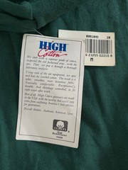 vintage russell athletic high cotton mock neck shirt mens size medium NWT 90s