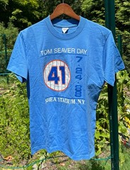 VTG 1988 New York Mets Tom Seaver Jersey Retirement Day Tee Mens M Shea Shirt