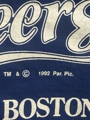 Vintage 90s CHEERS T-Shirt Large Bull Finch Pub BOSTON Single Stitch MADE IN USA