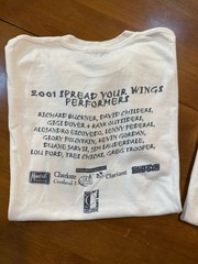 Vintage Tees Spread Your Wings Concert Charlotte NC NODA Set Of 3 Medium White
