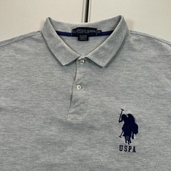 US Polo Assn USPA Big Pony Polo Shirt Men’s Size 2XL Gray Preppy Streetwear