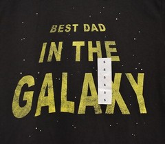 Men’s Old Navy Small Black Star Wars Best Dad in the Galaxy Tee T-Shirt NWT