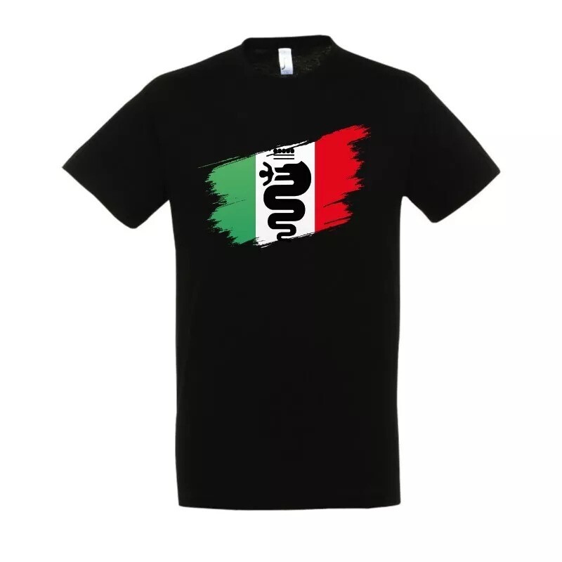 100% COTTON SPORTS HEART T-SHIRT KNIT T-SHIRT ALFA ROMEO