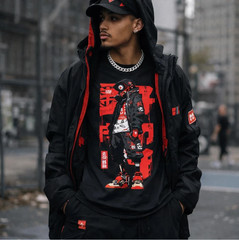 Unisex Cyberpunk Y2K Harajuku Tshirt Streetwear Japanese Anime Style Urban Tee