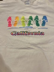 Neon Print California Sandals Shirt XL Very Clean!!