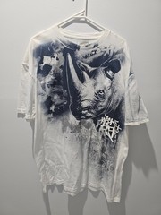 Vintage Y2K Ecko Unltd Rhino Graphic T-Shirt Mens XL White Graffiti Streetwear